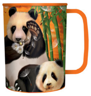 Obrázek z Hrnek 3D plast - panda, 300ml (5) 